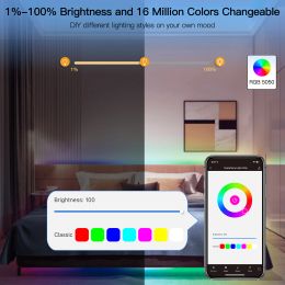 MOES WIFI Smart LED Light Strip TUYA 5050 RGBWW Music Sync Colour Changing Remote Control Voice Control by Alexa Google Home