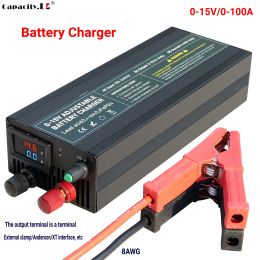 14.6V 60A/85A/100A Big Current Charger for 12V LiFePO4 Battery Pack Fast Charging , Current & Voltage Adjustable Chargers