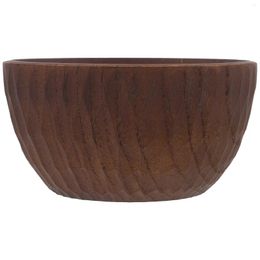 Bowls Wooden Rice Bowl Fruit Kitchen Counter Serving Dough Large Salad Cheese