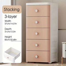 1pc Plastic Drawer Cabinet with Multi-layer, Large Capacity Clothes Box Books, Shoes, Free Standing Containers, Household Storage Organisation Furniture for