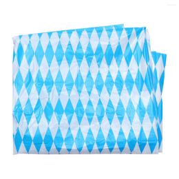 Table Cloth Tablecloth Blue Chequered Cover Beer Party For Indoor Or Outdoor Parties