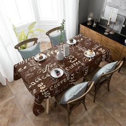 Table Cloth Retro Style Farmhouse Coffee Waterproof Home Decoration Tablecloth Party Kitchen Dinner Cover