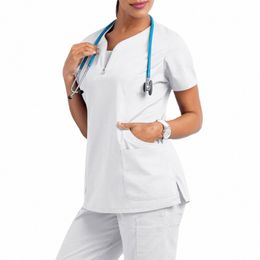 new Medical Surgical Uniforms Breathable Beauty Sal Phcy Hospital Scrubs Tops Dentistry Pet Doctor Overalls Nurse Uniform A9DW#