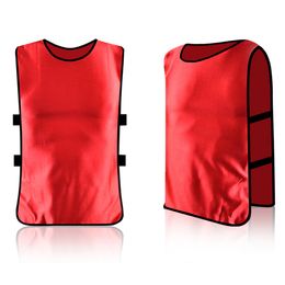 Adults Kids Soccer Pinnies Quick Drying Basketball Football Rugby Team Jerseys Training Numbered Bibs Practice Sports Vest
