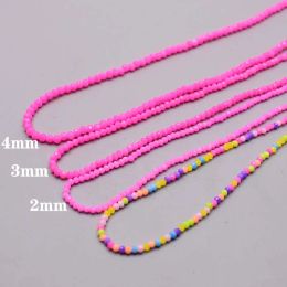 1 2 3 4 6mm Fluorescence Colour Rondelle Crystal Glass Beads Faceted Loose Spacer Beads for Jewellery Making DIY Handmade