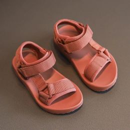 Детские сандалии летняя спортивная квартира удобная мальчики пляжные сандалии детские девочки для малышей сандалии маленькая девочка обувь Smg103