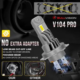 80000LM 110W H7 LED Headlight Turbo LED Head Lamp Bulbs High Power H7 3580 CSP Chips 1:1 Design Mini Size Fan Car Light Fog Lamp