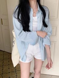 Women's Blouses Korean Women Shirt Long Sleeve Harajuku Spring Style Fashion Blouse White Vintage Female Casual Tops