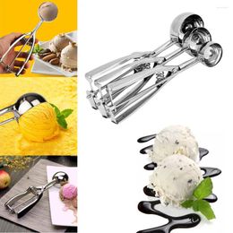 Spoons 3pcs Ice Cream Spoon Ball Digger Stainless Steel Commercial Measuring Tool