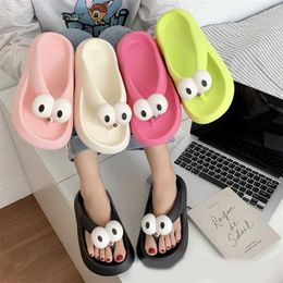 Slippers Summer EVA Flip Flops Women Cute Shoes Soft Sole Beac Indoor Bathroom Anti-Slip Solid Slides Casual Pantuflas H240328