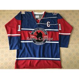 24S #11 moore St. John's IceCaps Royal Newfoundland Regiment Ice Hockey Jersey Men's Embroidery Stitched Customise any number and name Jerseys