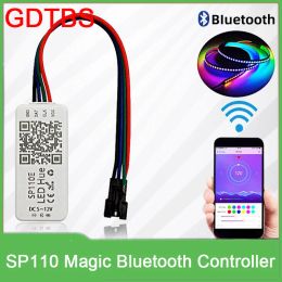 SP110E Bluetooth-compatible light Controller WS2811 WS2812B ws2812 SK6812 RGB RGBW APA102 WS2801 pixels Led Strip IOS Android
