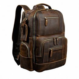newsbirds men's leather backpack luxury fi style bagpack travel bag backpack school bag for man leather daypack men a7VJ#