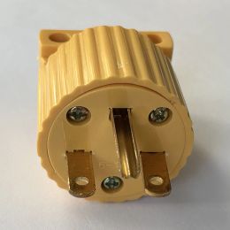 America L5-15R L5-15P 15A US Industry Power Socket Plug Male Female 3 Pole Locked Wiring Connector L6-15R 6-15P Type B Yellow