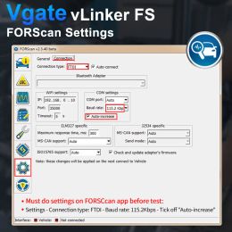 Vgate vLinker FS ELM327 For Ford FORScan HS MS CAN ELM 327 OBD 2 OBD2 Car Diagnostic Scanner Interface Tools OBDII For Mazda