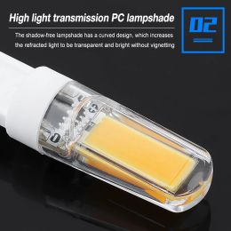 G9 LED Dimmable Light Bulb 6W 2609 COB Lamp 110V/220V LED Spotlight Chandelier Replace Halogen Lamps