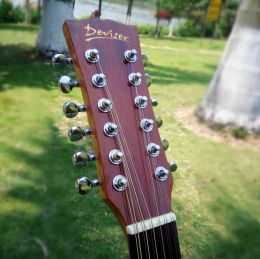 12 String Acoustic Guitar Electric Balladry Folk Pop Flattop 41 Inch Picea Asperata Guitarra Light Cutaway Electro