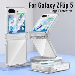 Cell Phone Cases High Clear Hinge Protective Case For Samsung Galaxy Z Flip5 Flip 5 5G With ShockProof Cover Funda Shell ZFlip5 yq240330
