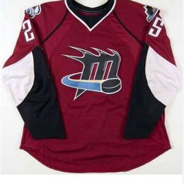 24S Men Cleveland Lake Erie Monsters 25 Stewart Hockey Jersey or custom any name or number retro Jersey