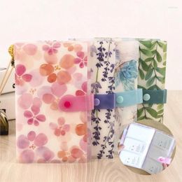 Storage Bags 120 Slots Simple For Small Sticker Sorted Nail Art Book Flower Cover Holder Organizer Accessories 4-Colors