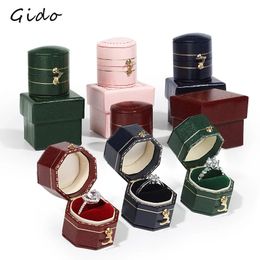 European Style Jewelry Container Decoration Box Mini Ring Retro Simple Earrings 240318