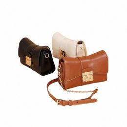 crossbody Bag High-quality Commuter Bag Small Square Bag Women's Saddle Niche Leather Women's High Standard j59l#