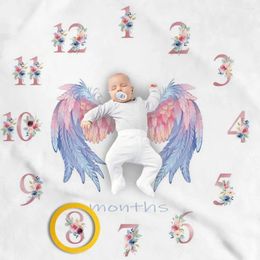 Tapestries Cartoon Pattern Infant Baby Milestone Po Props Background Tapestry Play Mats Backdrop Cloth Calendar Accessories Nordic