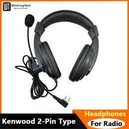 Headphones Quansheng UV-K5 UV-K6 UV-5RPlus Walkie Talkie Headset 2-Pin Headband Overhead Baofeng UV-16Pro UV-82 UV-5R Microphone