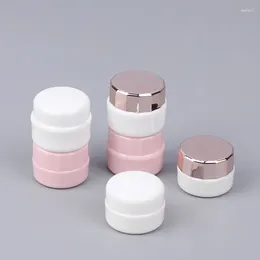 Storage Bottles 1pc 3/5g Refillable Bottle With Screw-on Lid DIY Travel Face Cream Lotion Cosmetics Container Plastic Empty Makeup Skin Care