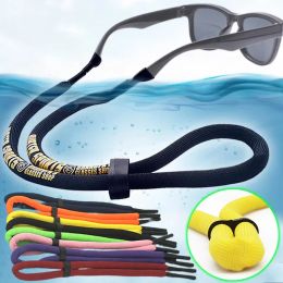 Sport Glasses Cord Adjustable Floating Foam Sunglass Chains Eyeglasses Straps Solid Cord Eyewear Lanyard Anti-Slip String Cord
