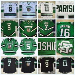 24S North Dakota Fighting Sioux 8 Nick Schmaltz 16 Brock Boeser 29 Brock Nelson 7 TJ Oshie 9 Jonathan Toews 11 Zach Parise College Jersey