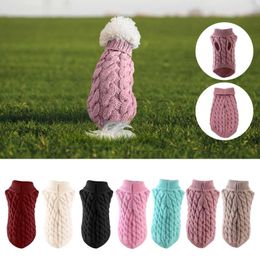 Dog Apparel Small Sweater Knitwear Turtleneck& Warm Sweaters For Dogs Pet Cat Chihuahua Autumn Winter