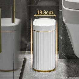 7L/9L Smart Trash Can Electronic Automatic Smart Sensor Garbage Bin ABS Household Toilet Waste Garbage Can For Kitchen Bathroom