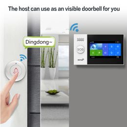 Tuya WIFI GSM Home Security Alarm System Support Network Temperature Humidity Smart Home Security Alarm Kit For Alexa Google