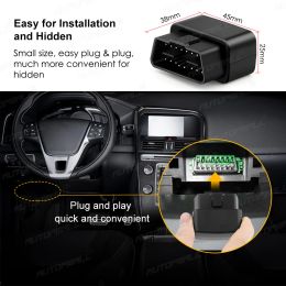 OBD GPS Tracker Car Tracker OBDII Tracking Mini GPS Car Locator Micodus MV33 Voice Monitor 9-40V Overspeed Alert 80mAh Free APP