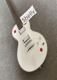 Custom Shop Electric Guitar Kill Switch Buckethead style guitar 24 Frets Gitaar Alpine White GuitarraReal pos guitarra guita7624702