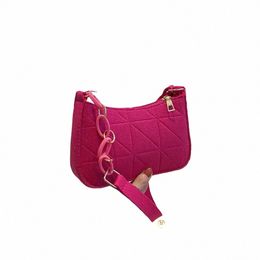 solid Colour Shoulder Bag Fi Mini Felt Tote Bag Lightweight Casual Clutch Purse Women Girls C1AI#