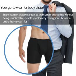 Men Shaper Padded Boxer Briefs Hip Enhancer Slimming Underwear Fake Buttocks Shapewear Butt Lifter Shorts Booty Padding Panties