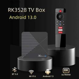 Set Top Box RK3528 Android 13 TV box with controller HD 8K mini smart TV set-top box super discount BT 5.0 Wifi 6 remote media player Q240330