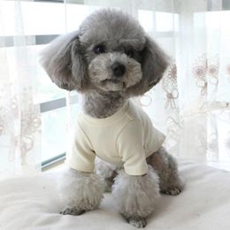 Dog Apparel Cotton T-shirt Spring Autumn Clothes Pyjamas Tee Shirt Yorkshire Pomeranian Poodle Bichon Schnauzer Clothing Outfit