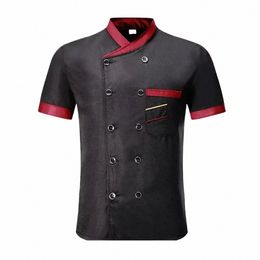 kitchen Catering Cooking Chef Restaurant Hotel Mens Shirt Unisex Jacket Uniform Clothes L9aI#