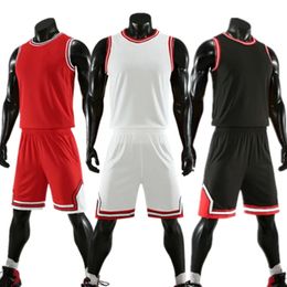 kids Adult Basketball Jersey Set Child Men Uniform Training Wear Vest Shorts Sports suit Team Custom 240325