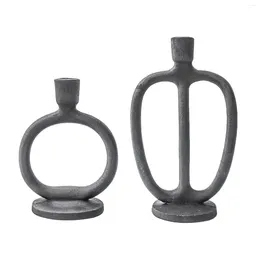 Candle Holders Retro Pillar Holder Candleholder For Table Centerpiece Decorations