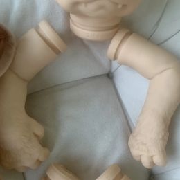 20inch Bebe Reborn Doll kit ELF Lucian The Hybrid Handmade Unfinished Unpainted Doll Parts with Cloth Body DIY Doll Mould