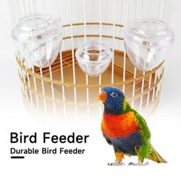 Other Bird Supplies Squirrel-proof Feeder Capacity Hanging Drinker Set For Parrots Easy Installation Cage Pet