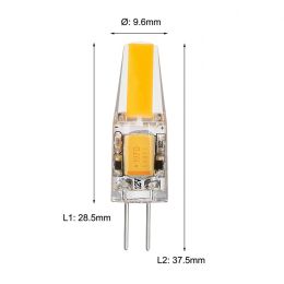 10PCS Dimmable Mini G4 LED COB Lamp 6W Bulb AC DC 12V 220V Candle Lights Replace 30W 40W Halogen for Chandelier Spotlight