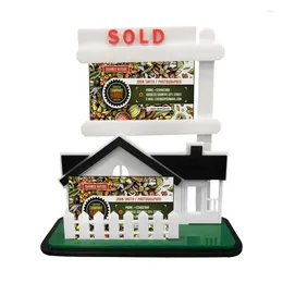 Decorative Plates Business Card Desk Stand Portable Countertop Organiser Small Holder Acrylic Racks Unique