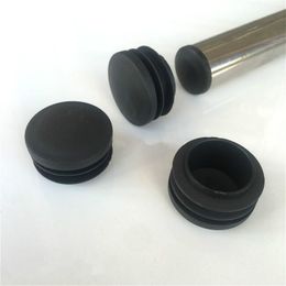 2/4/8pcs Round Plastic Black Blanking End Cap Caps Tube Pipe Inserts Plug Bung 12mm 14 16 18 - 60mm