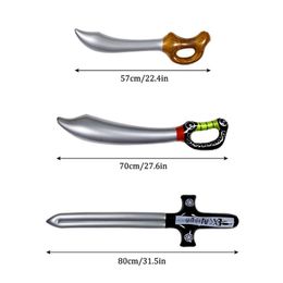 2024 Hot-selling Children's Inflatable Pirate Sword Sword Toy Trophy Is Made Of High-quality Waterproof Durable PVC Plastic