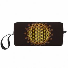 fr Of Life Spirituality Yoga Cosmetic Bag Women Cute Big Capacity Mandala Buddhism Makeup Case Beauty Storage Toiletry Bags p56F#